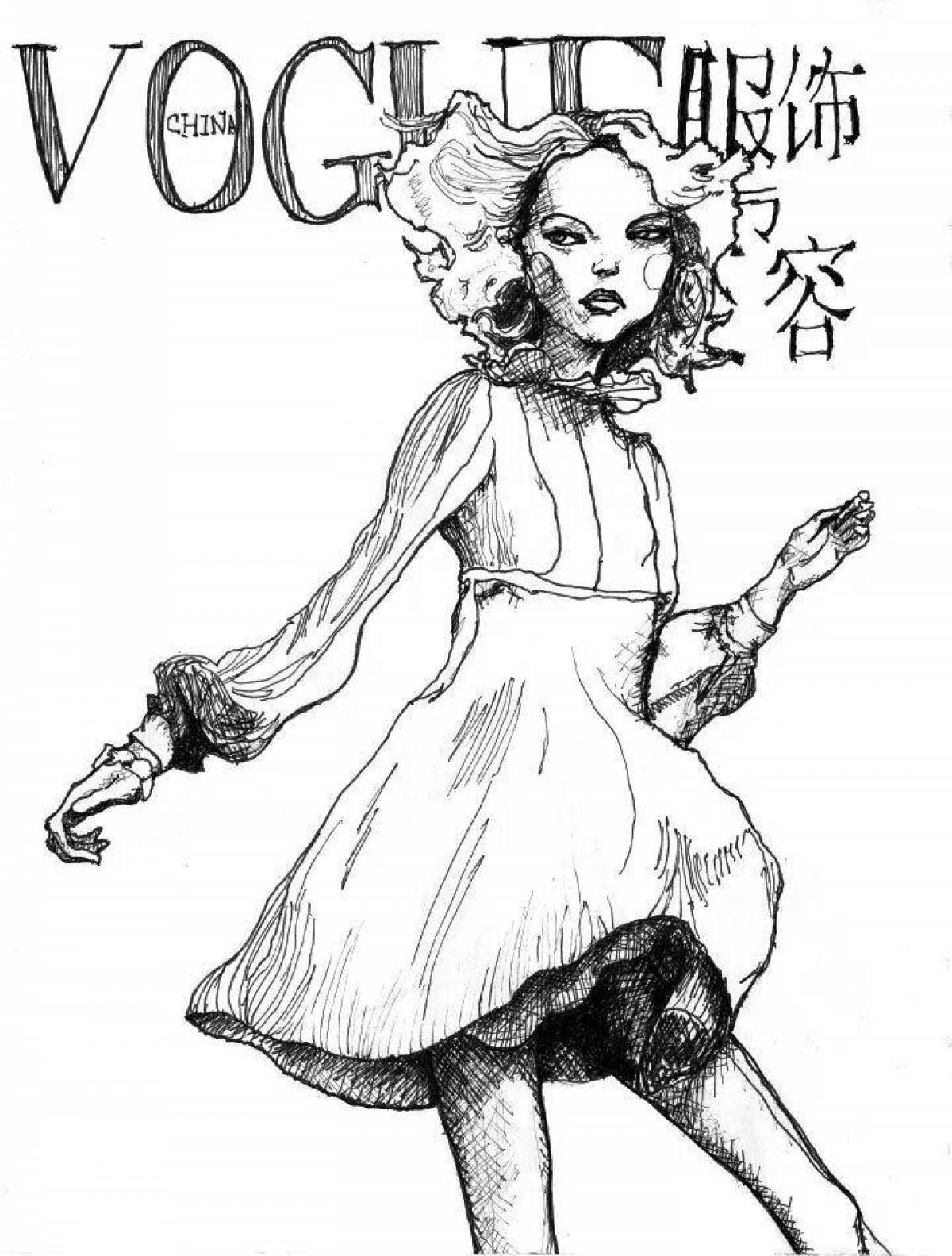 Vogue art coloring