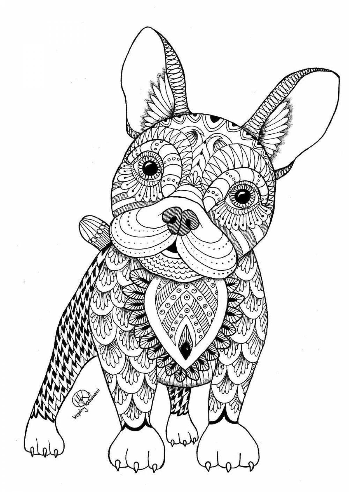 Charming anti-stress coloring book