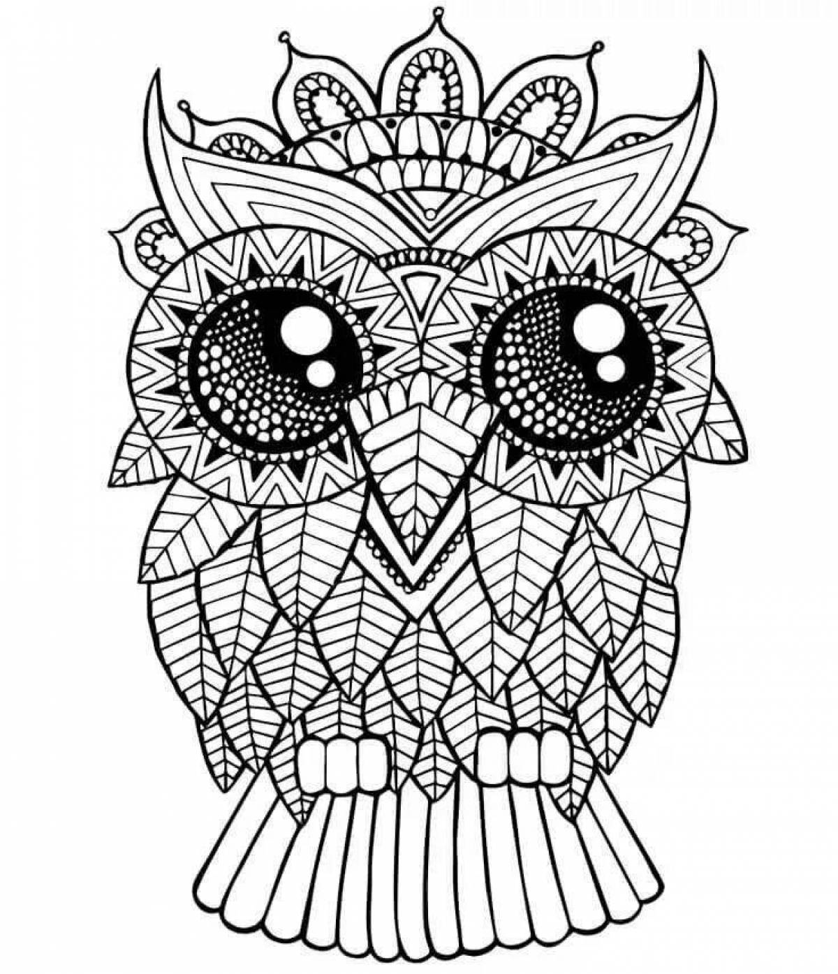 Exciting anti-stress coloring book