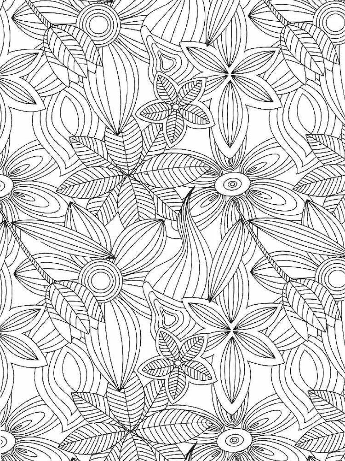 Delightful anti-stress coloring book