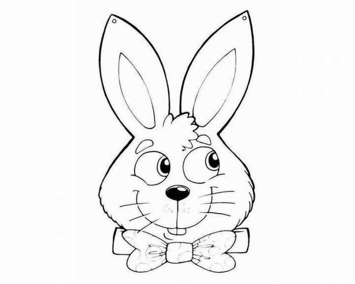 Nimble rabbit coloring 2023