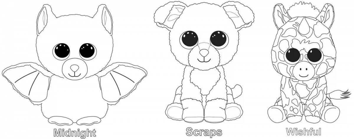 Cute lalafanfan dog coloring book