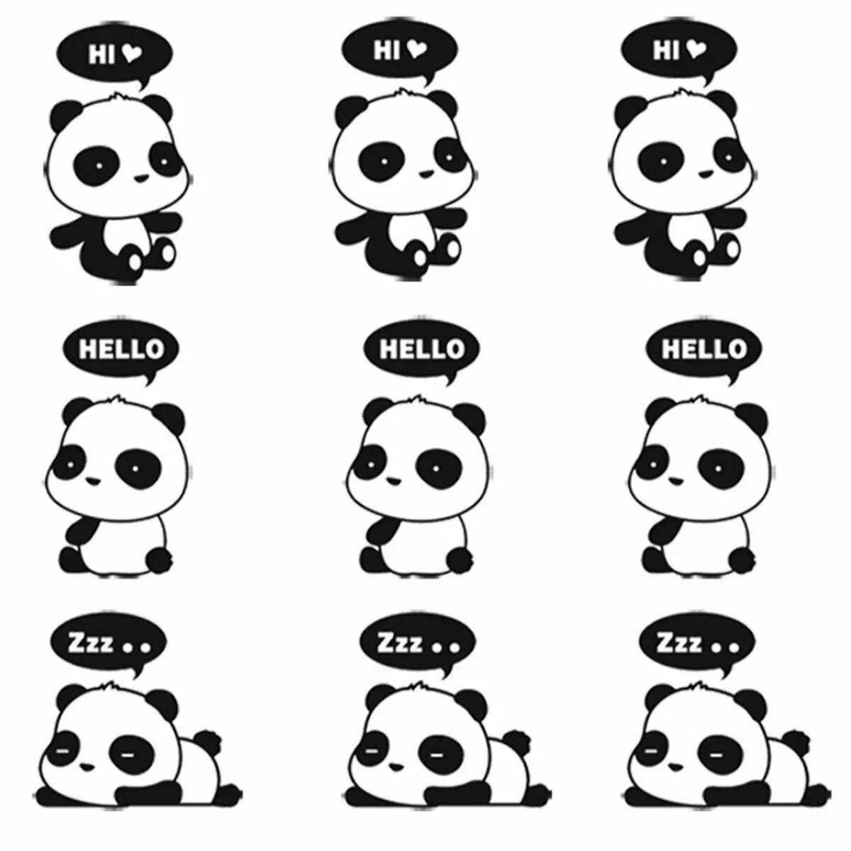 Fun coloring cute stickers