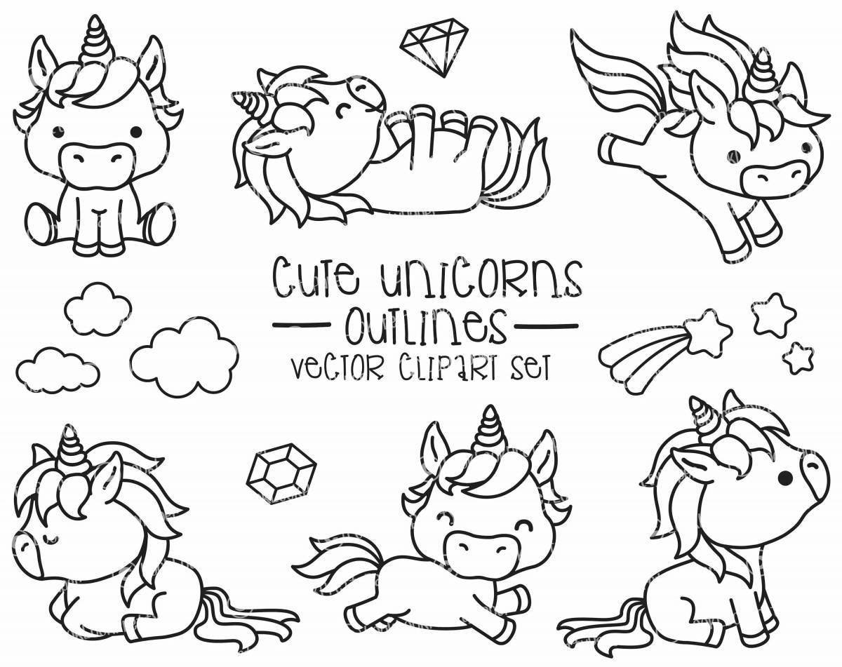 Exquisite coloring cute stickers