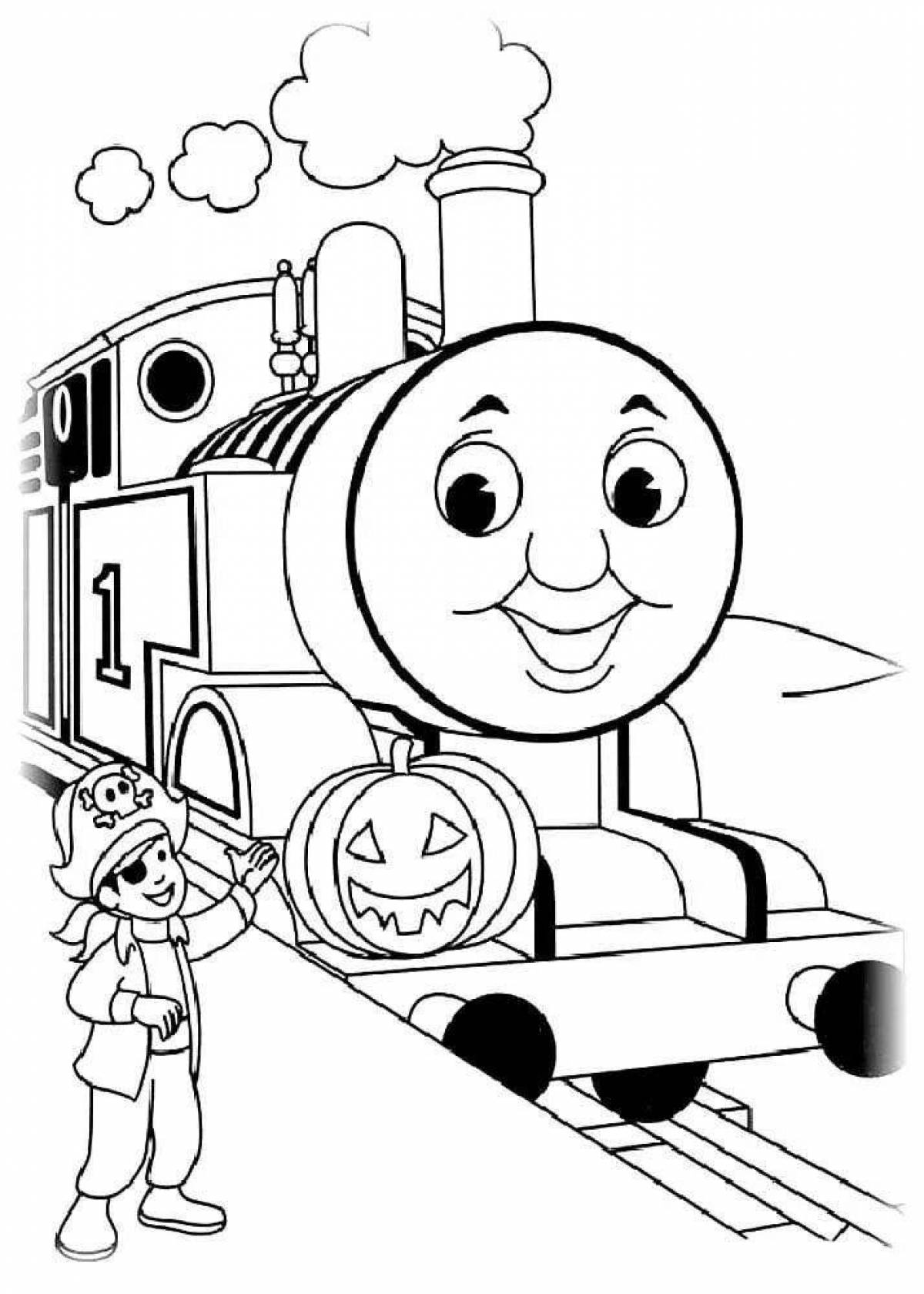 Charming thomas locomotive coloring book