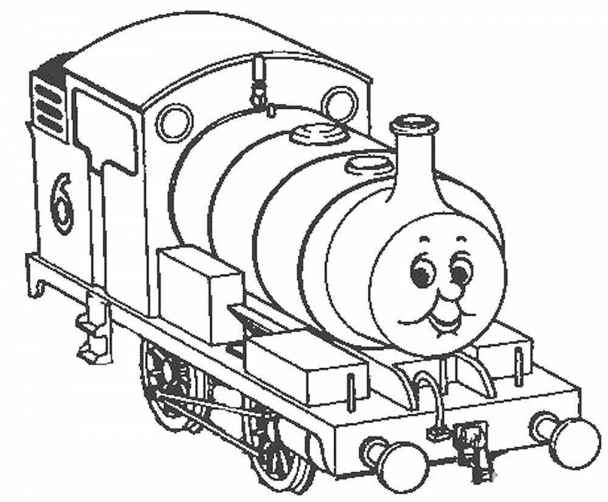 Thomas locomotive's amazing coloring page