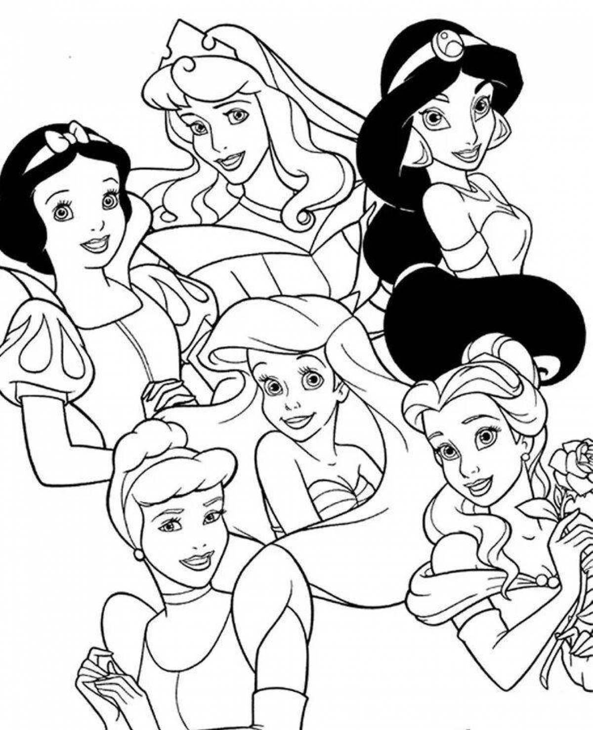 Beautiful disney princess coloring pages