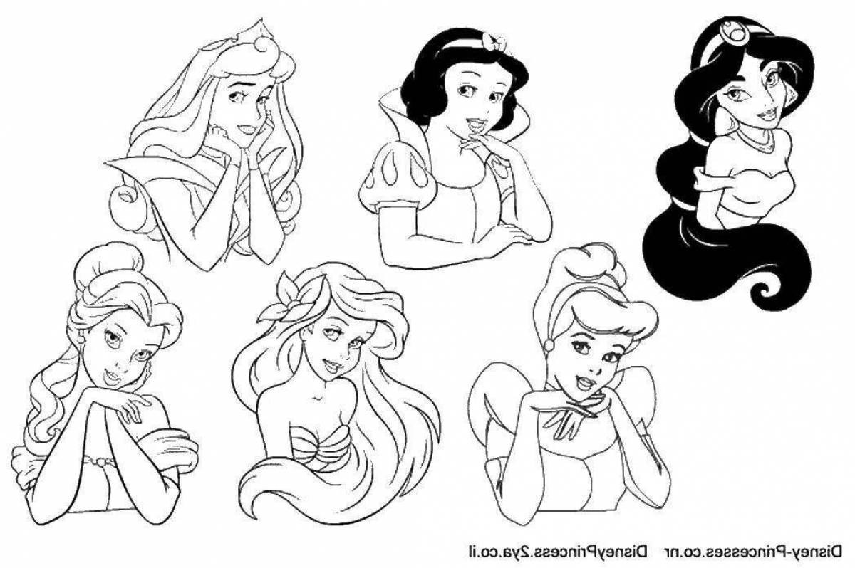 Disney princess coloring pages