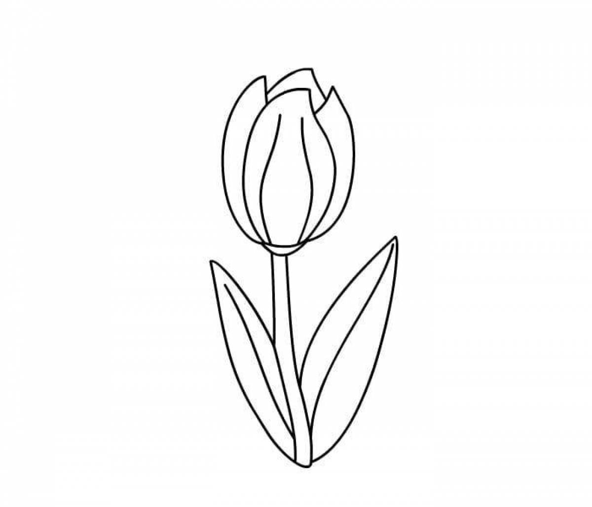 Magic tulip coloring book for kids