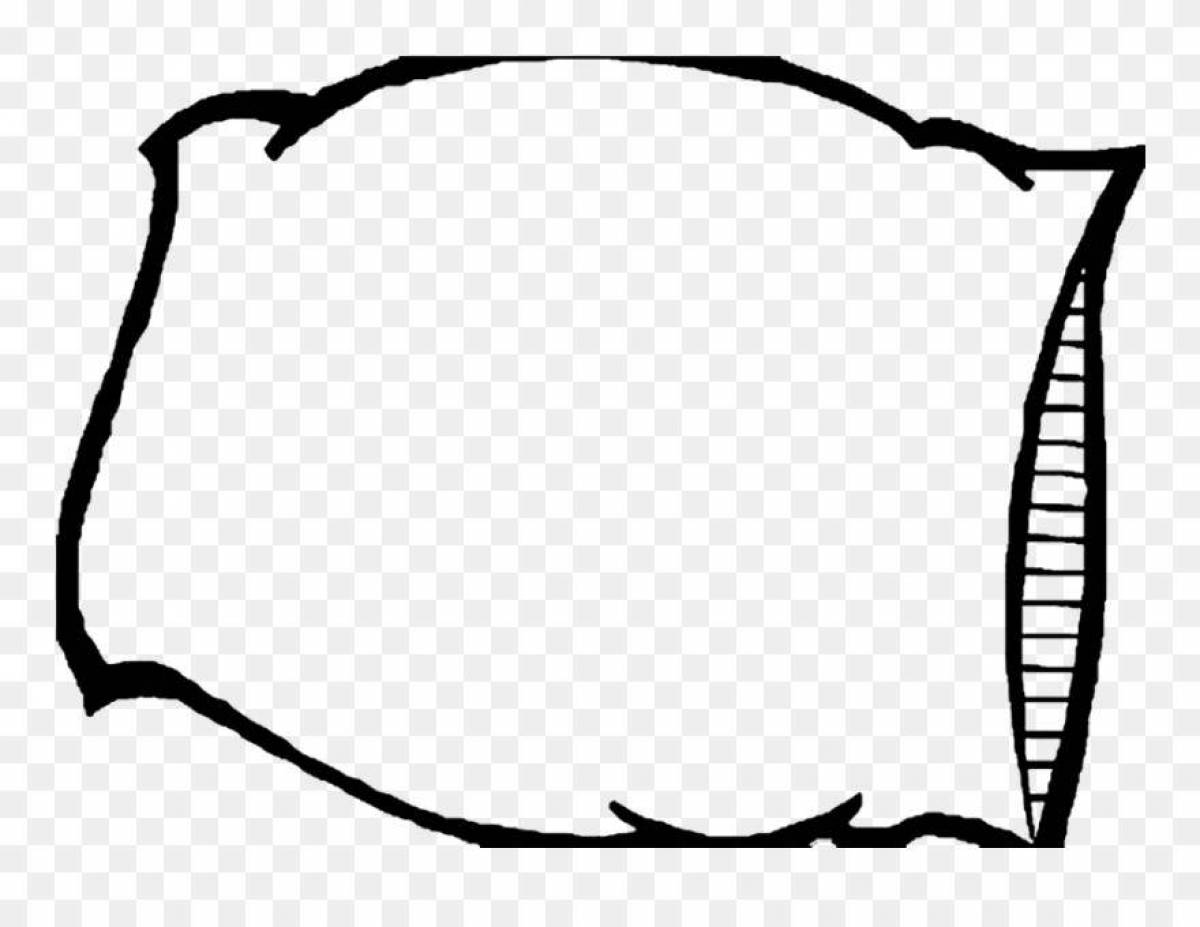 Веселая раскраска подушек для малышей