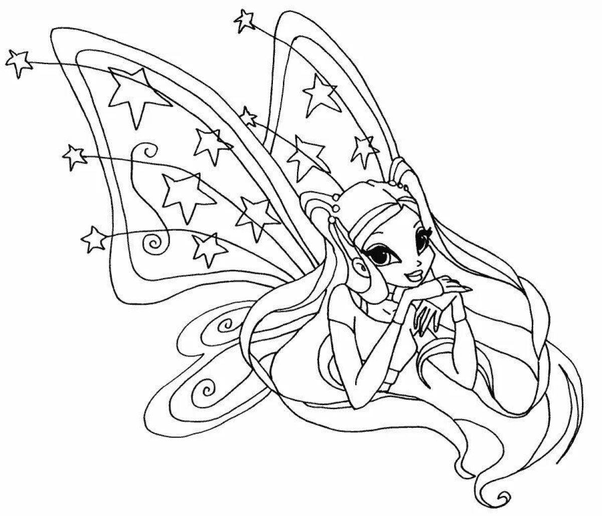 Radiant winx coloring game