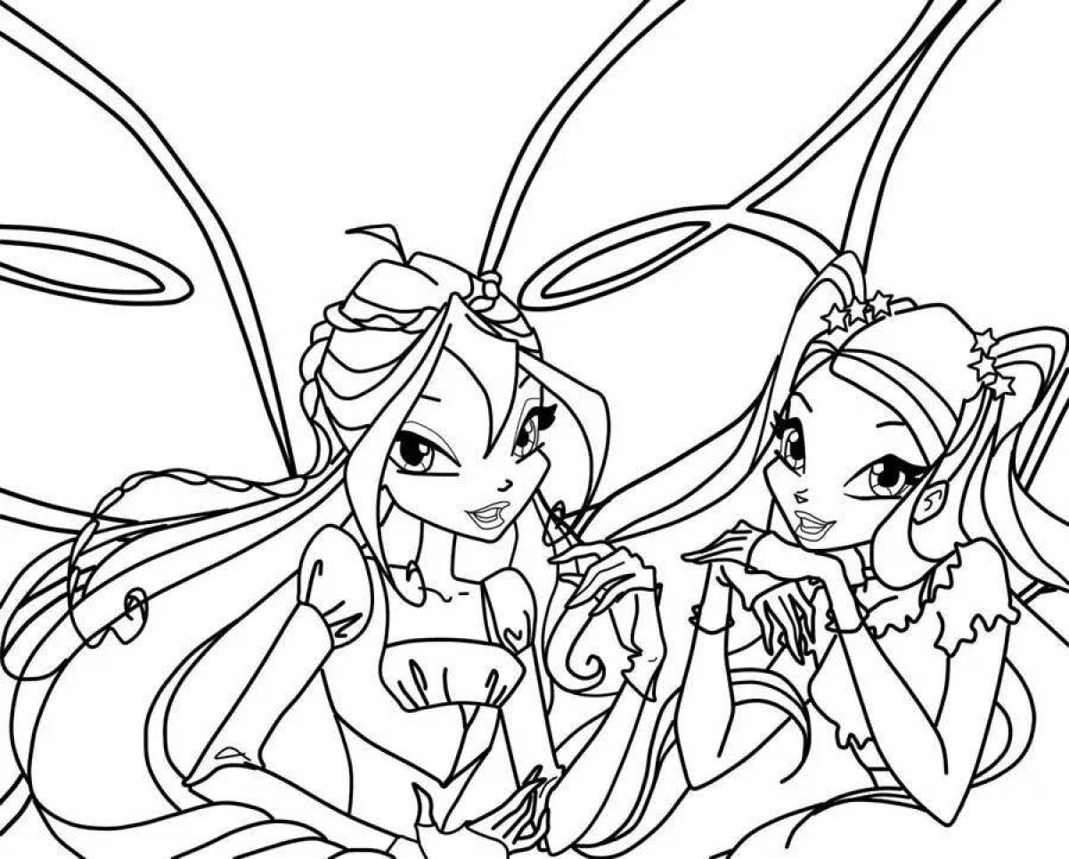 Gracious winx coloring game