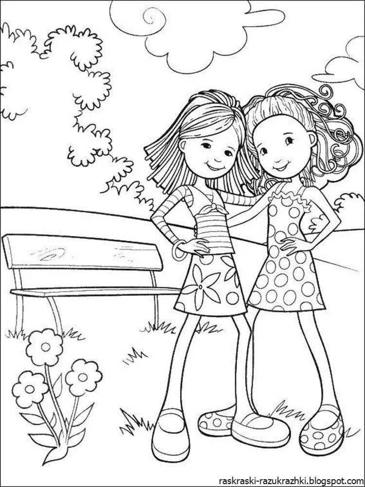 Amazing coloring book for girls 8 years old, 2nd grade