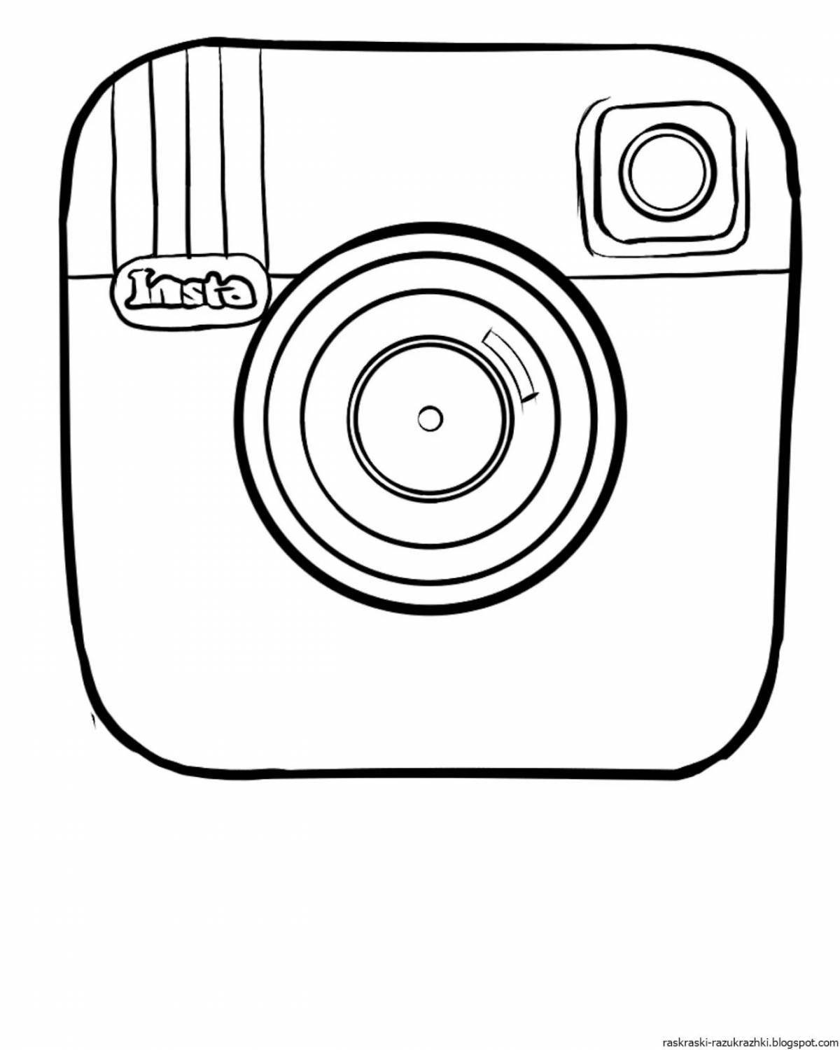 Colorful tiktok coloring page