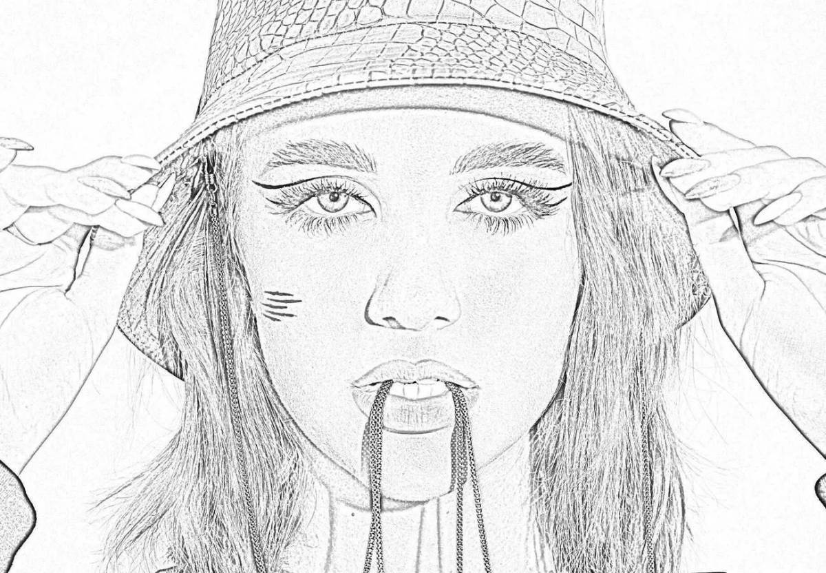 Невероятная раскраска tiktok