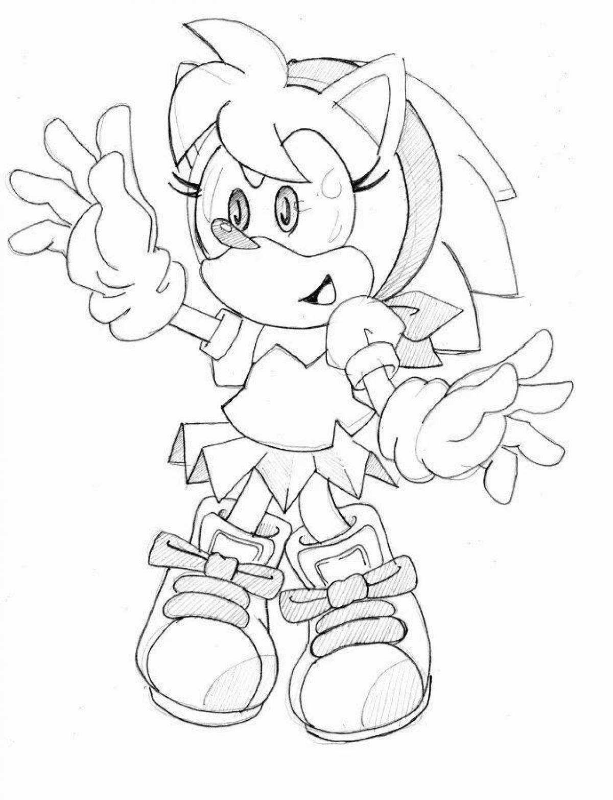 Charming amy coloring page