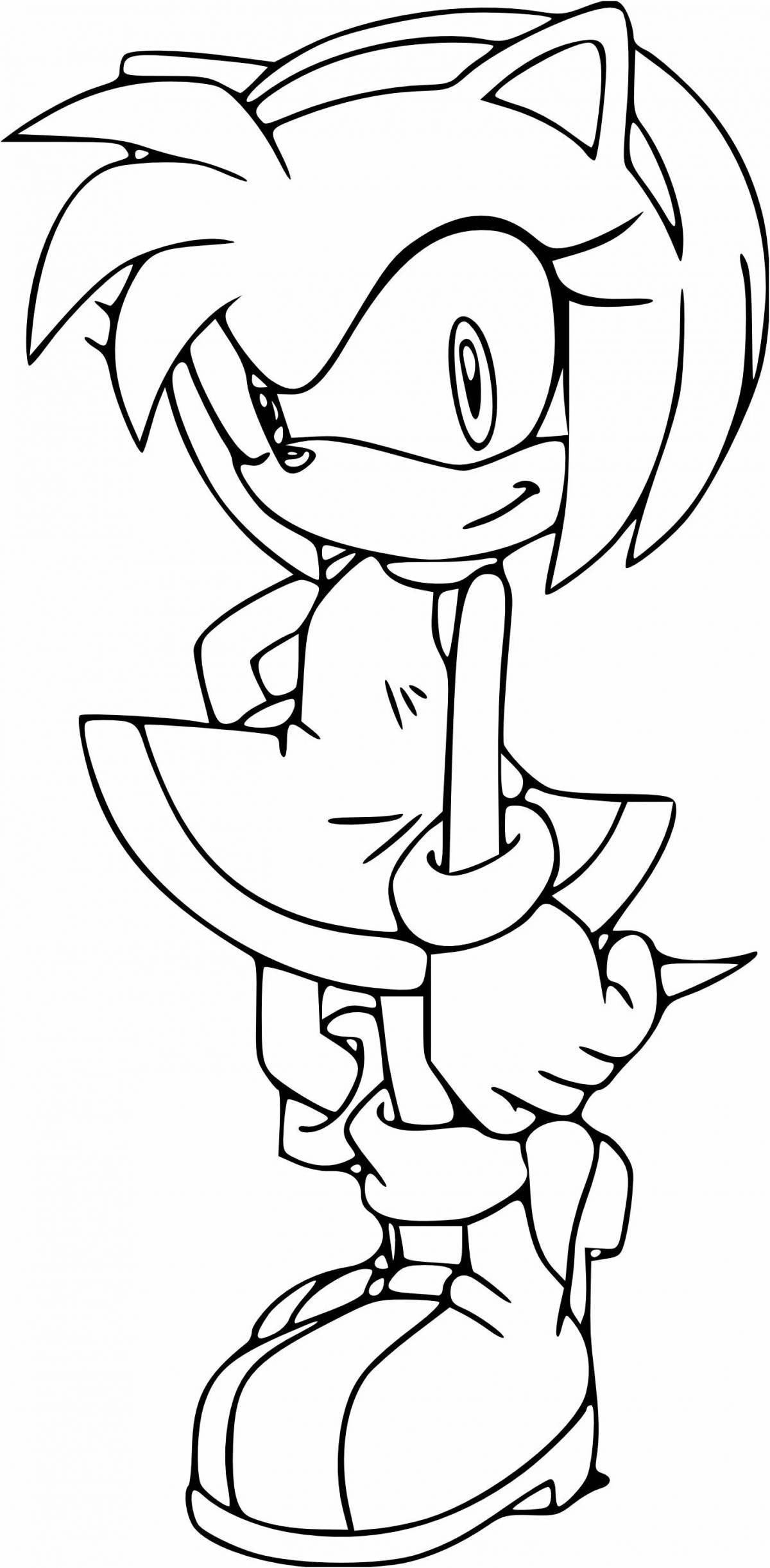 Amy's animated coloring page