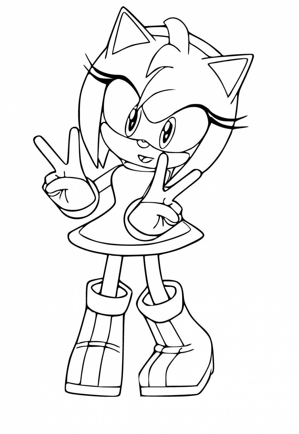 Colored amy coloring book