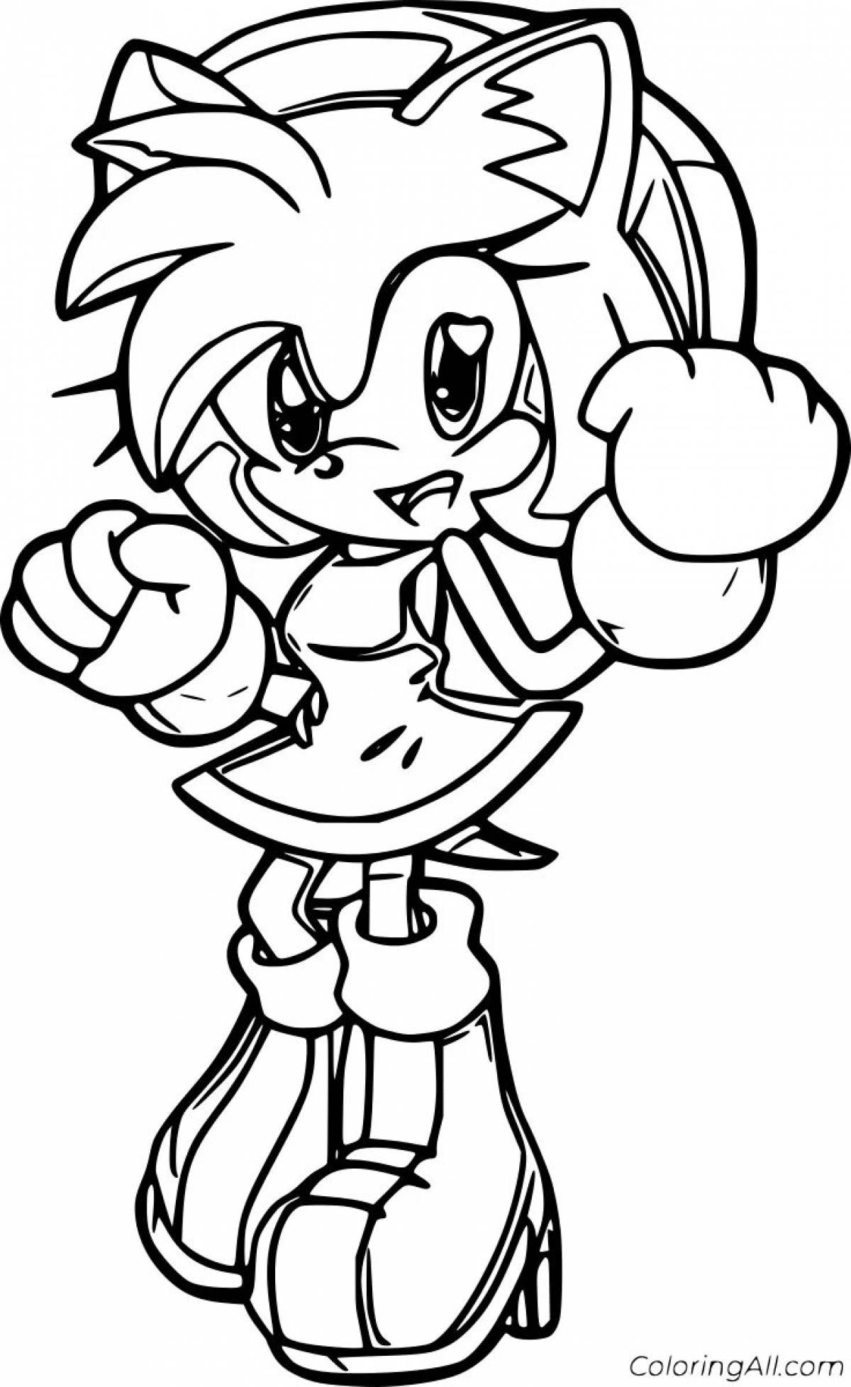 Amy's animated coloring page
