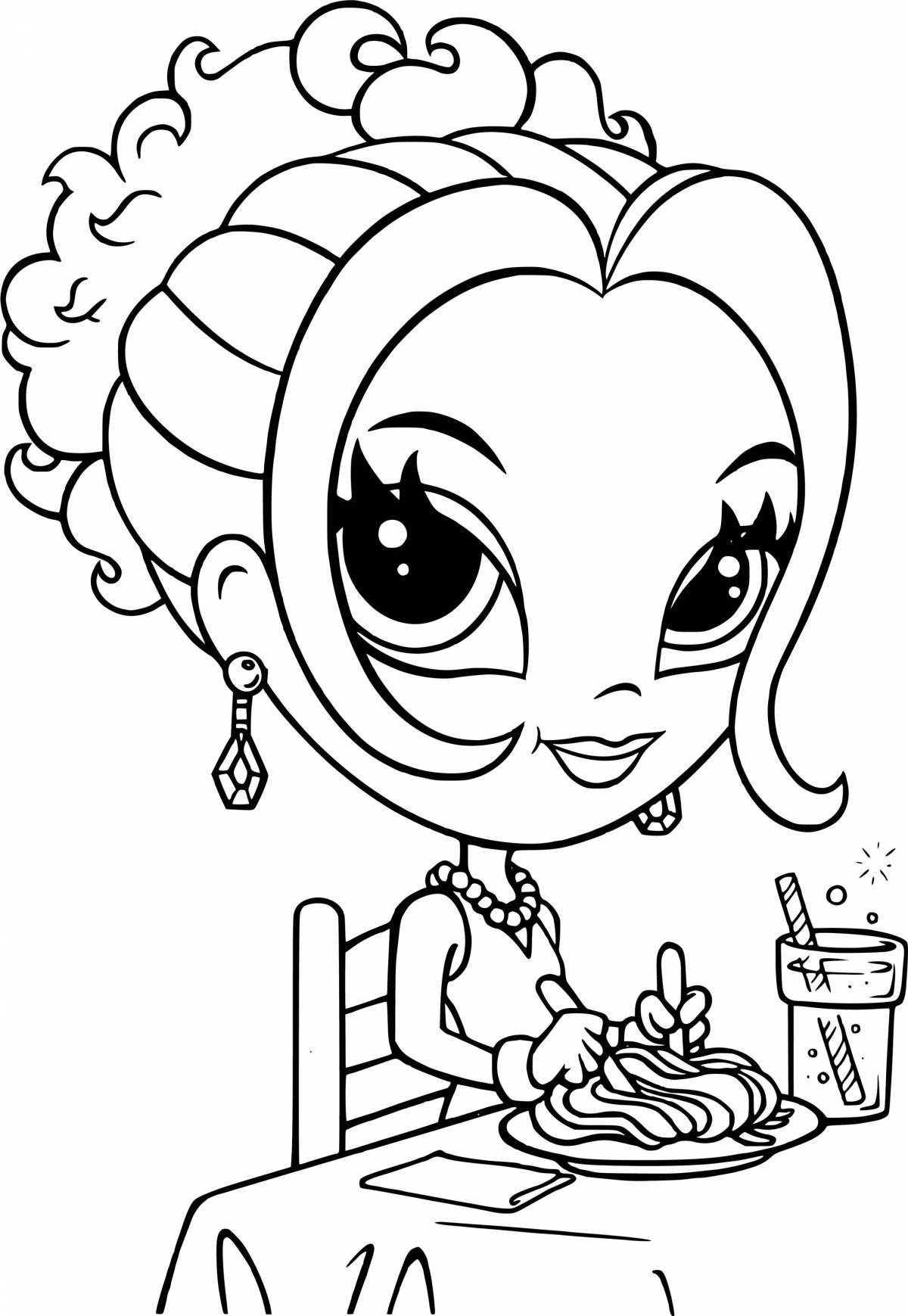 Color crazy luana coloring book