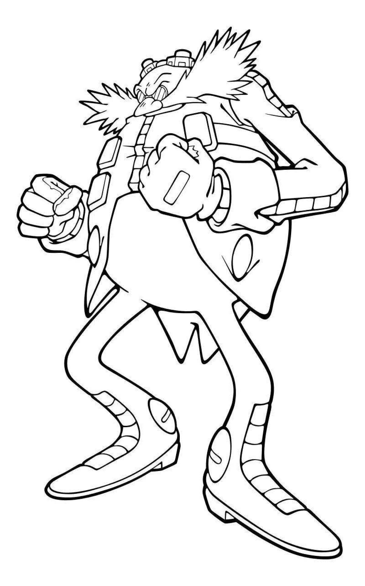 Photo Eggman colorful coloring