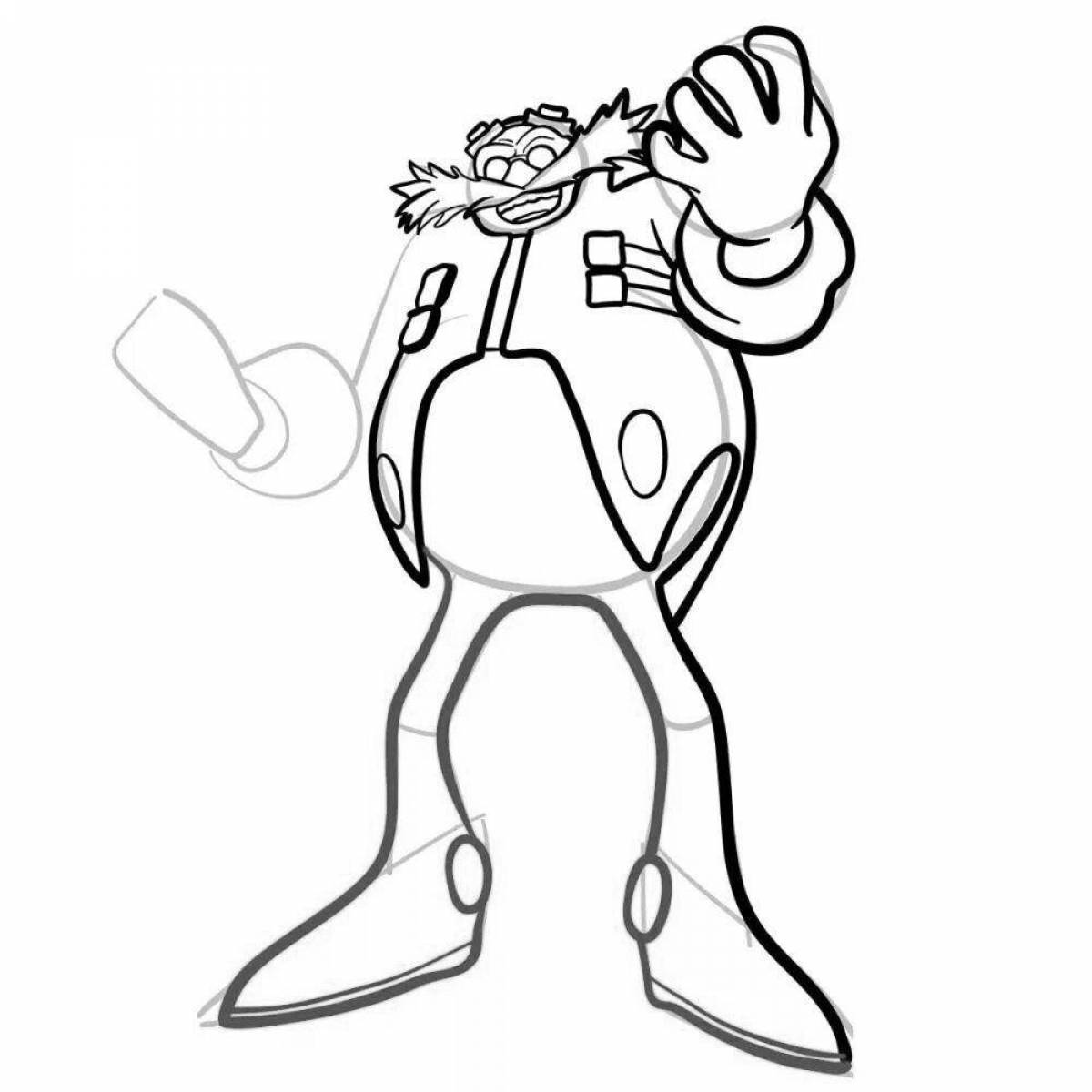 Photo Eggman coloring book