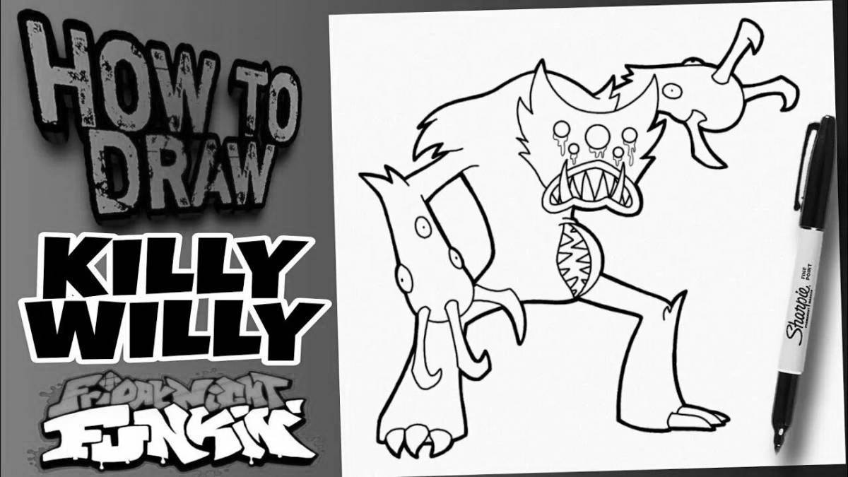 Kili Willy fairy coloring page