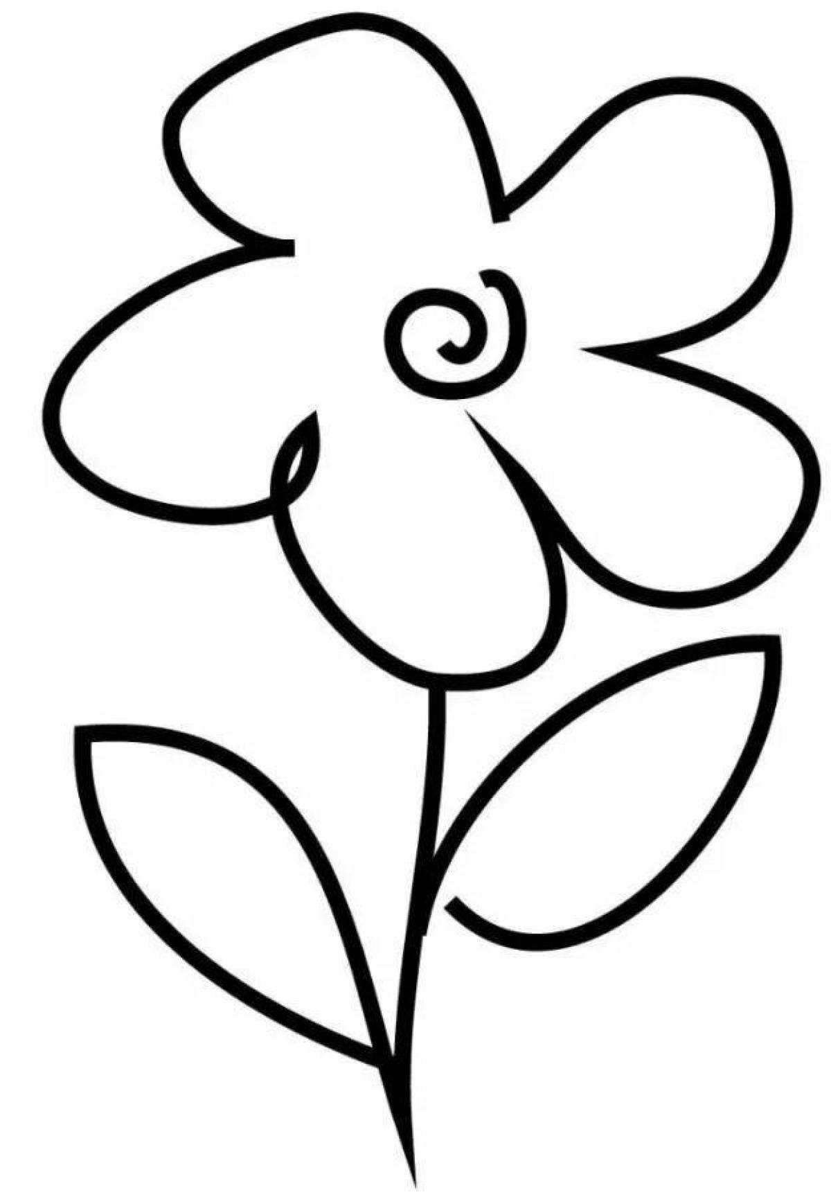 Sublime coloring page flower picture