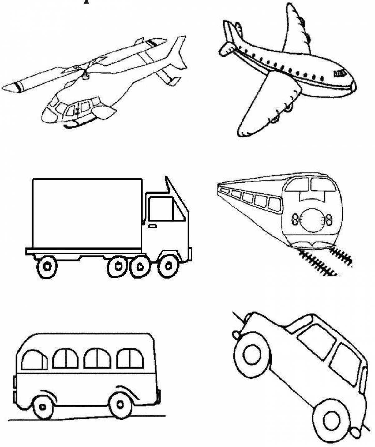 Coloring bright modes of transport