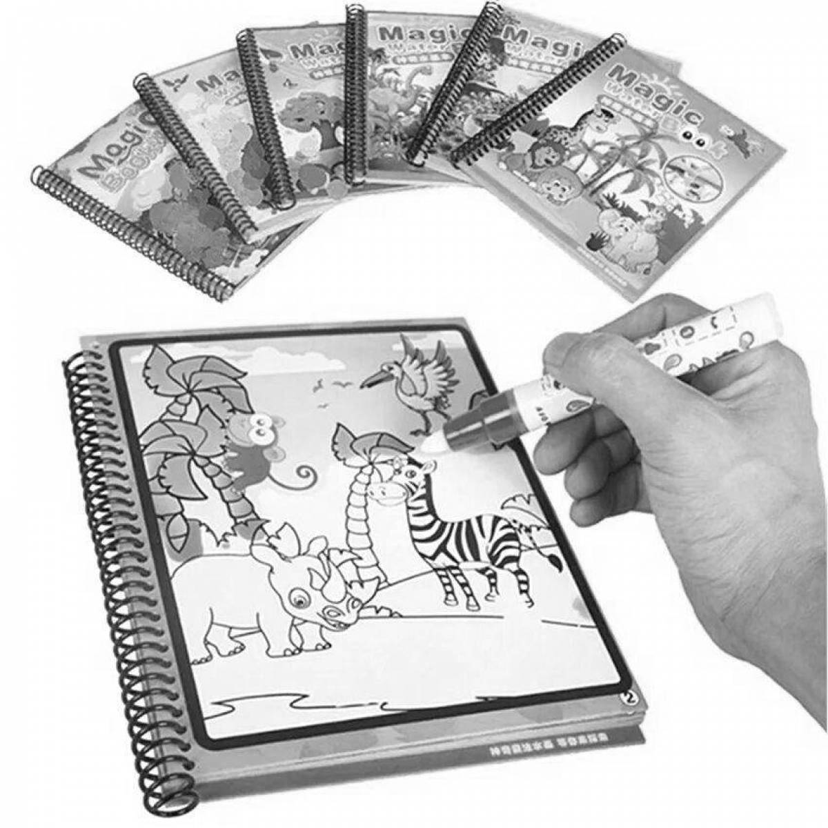 Интригующая раскраска воды многоразового использования