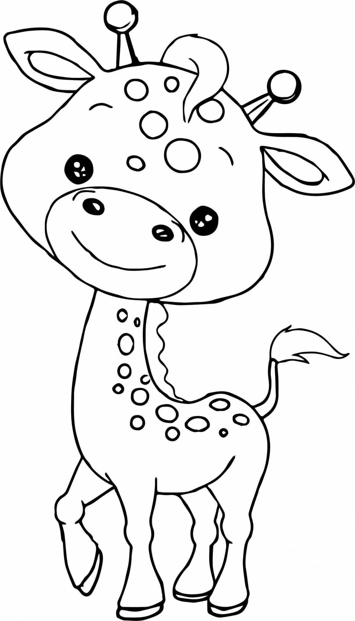 Fluffy baby animal coloring pages