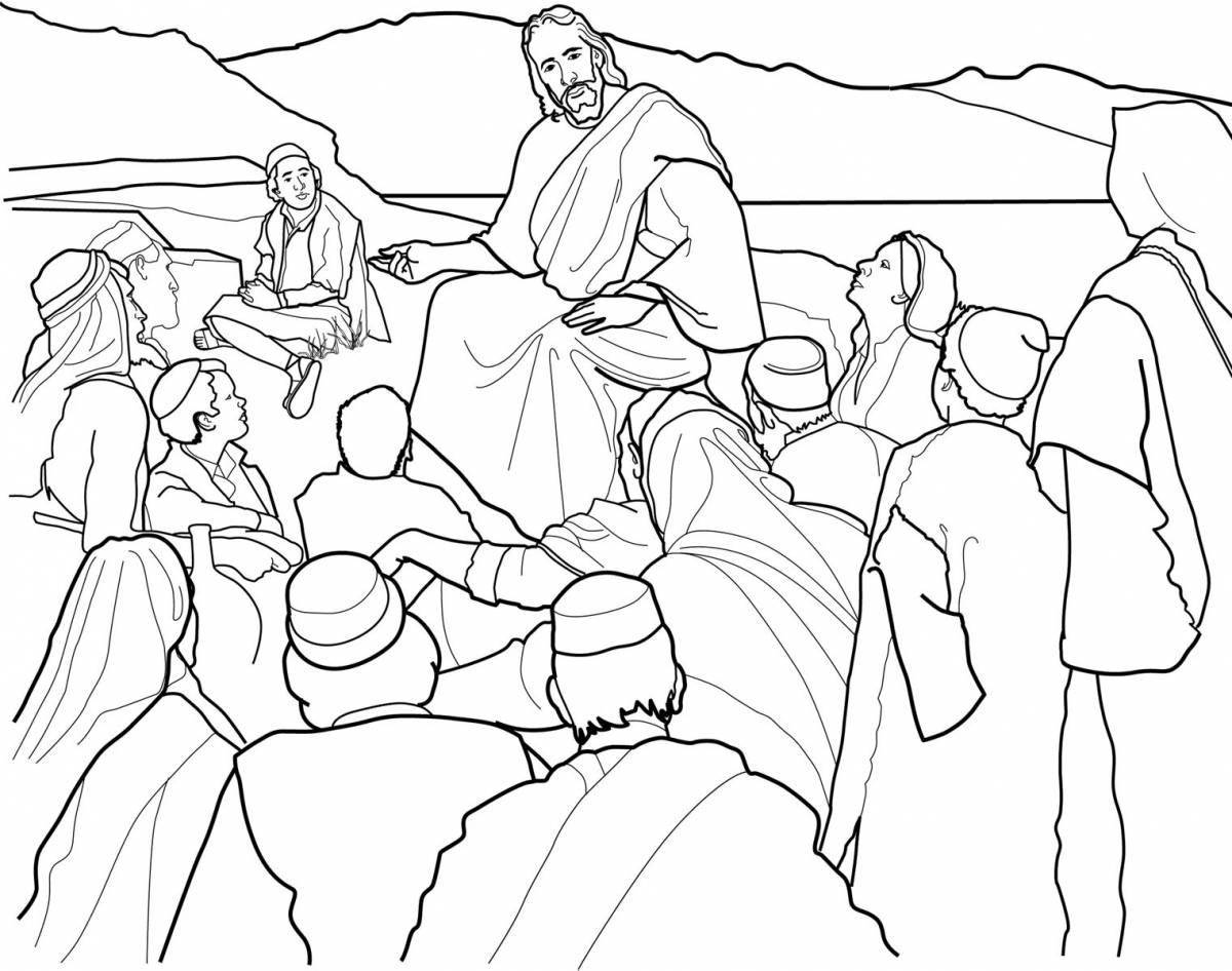 Great jesus christ coloring page