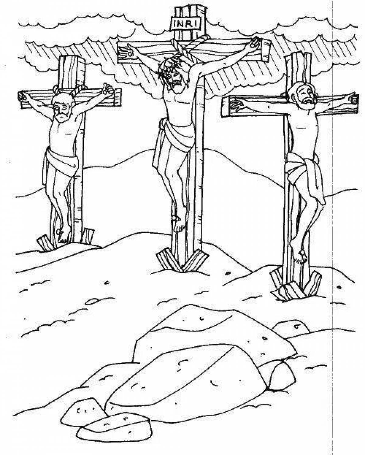 Violent jesus christ coloring book