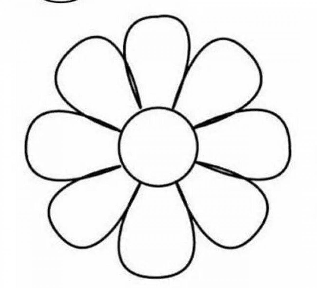 Sweet flower pattern coloring page