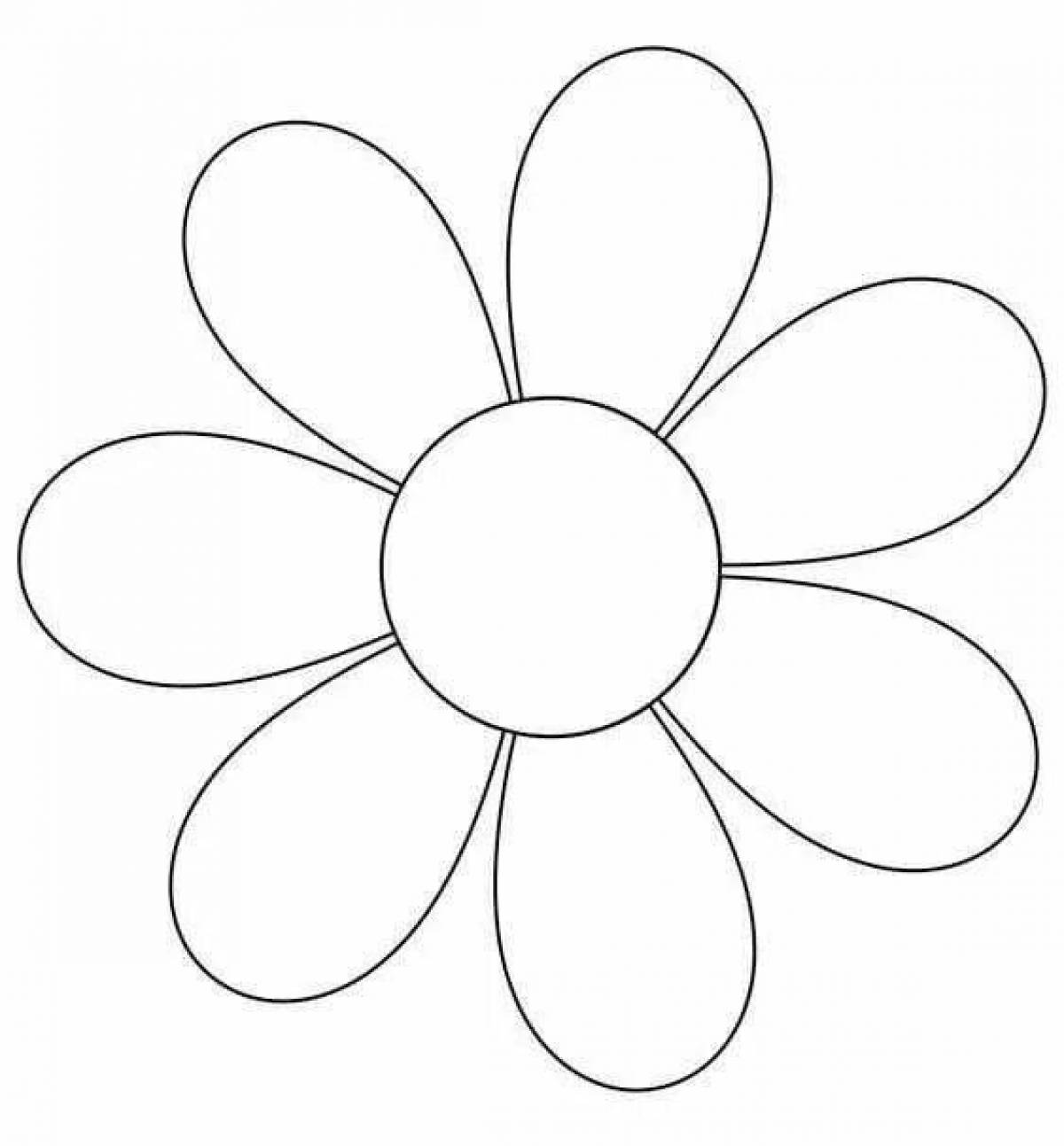 Coloring page dazzling flower pattern