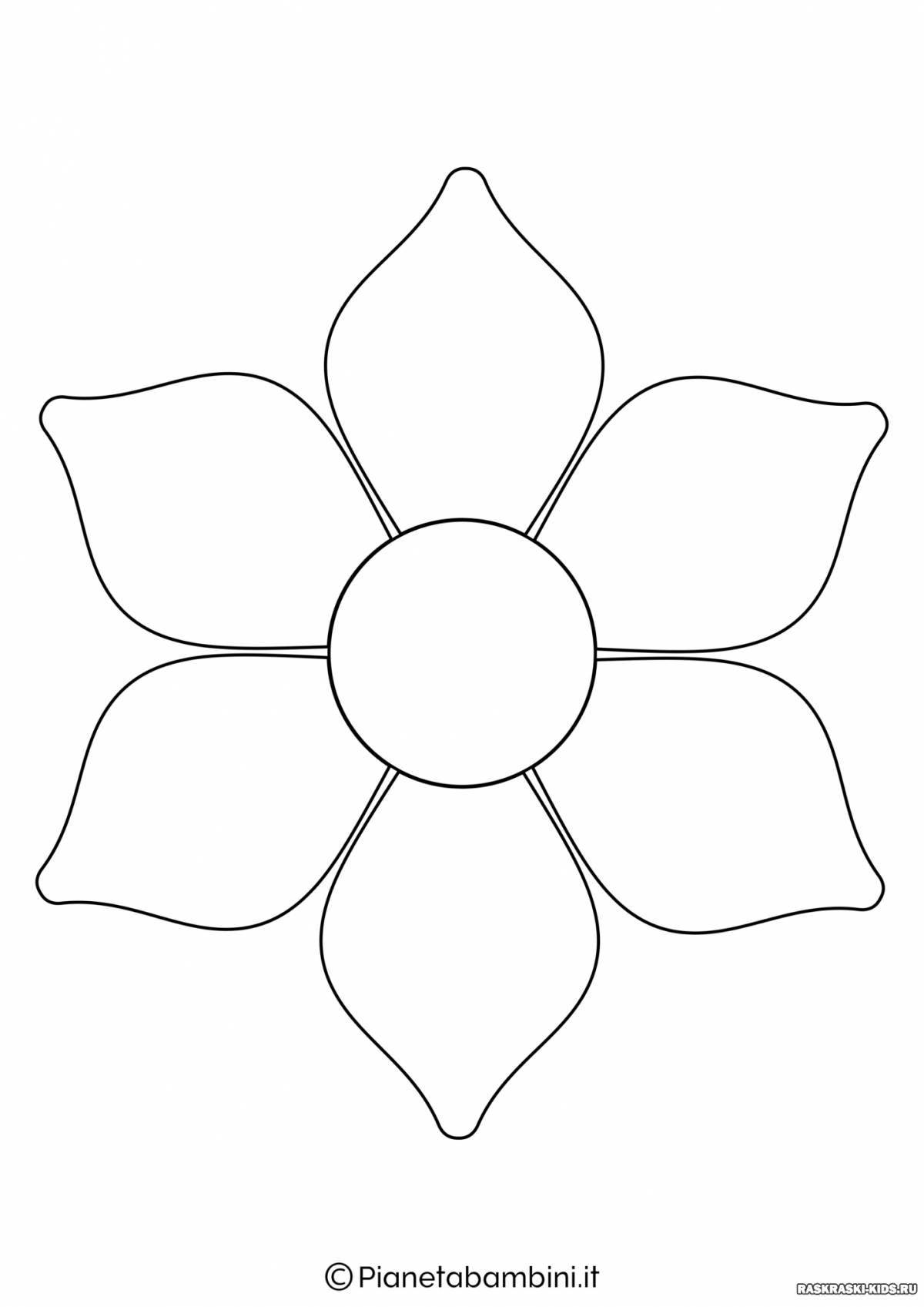 Inspirational flower pattern coloring page