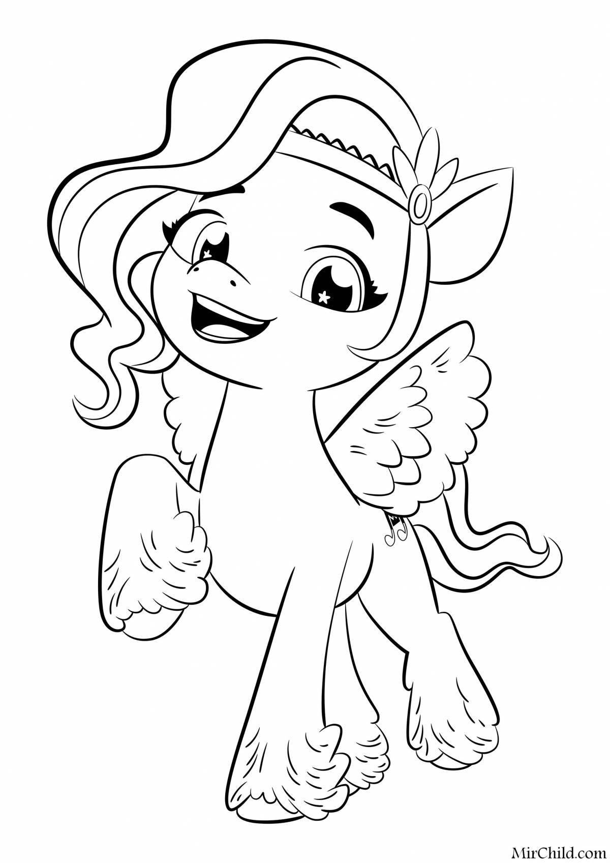 Glorious pony sunny coloring