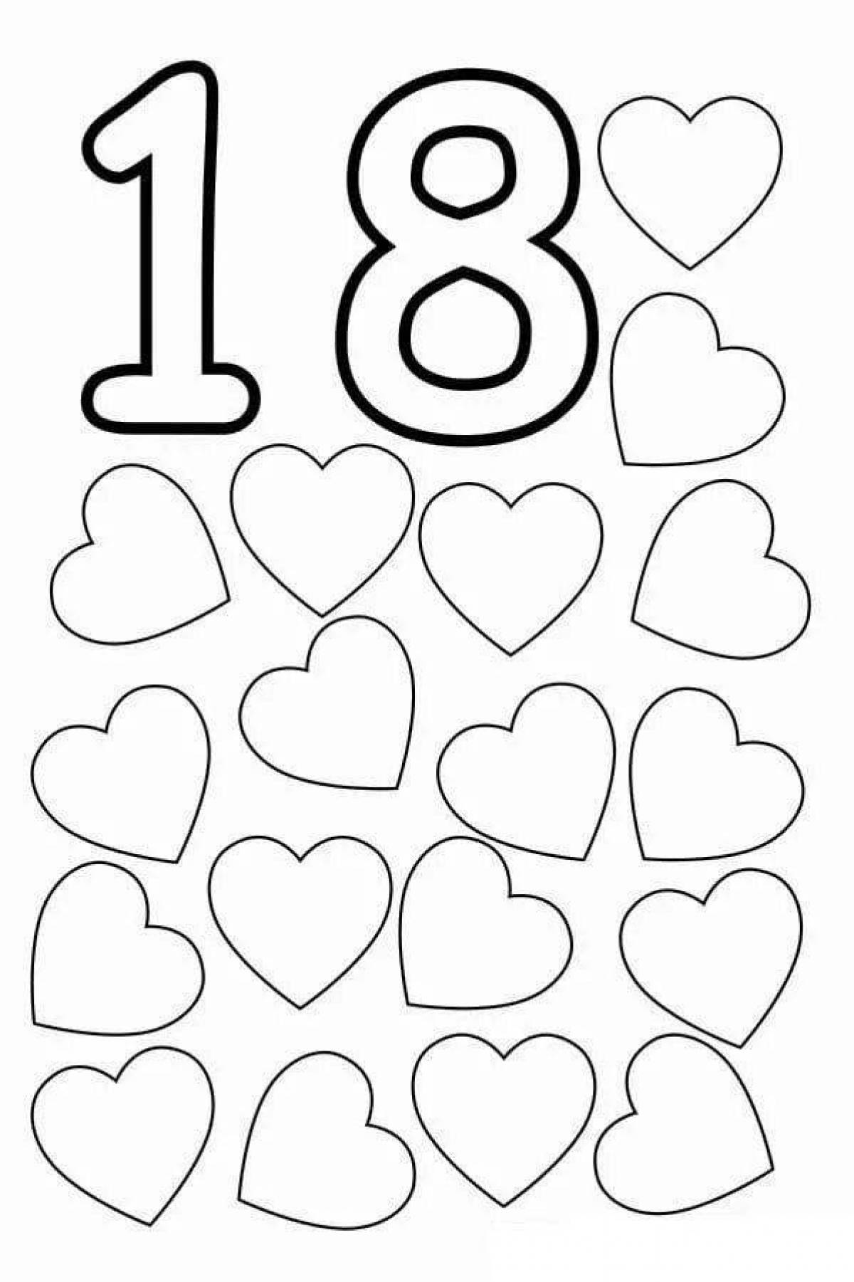 Amazing coloring page 18 plus