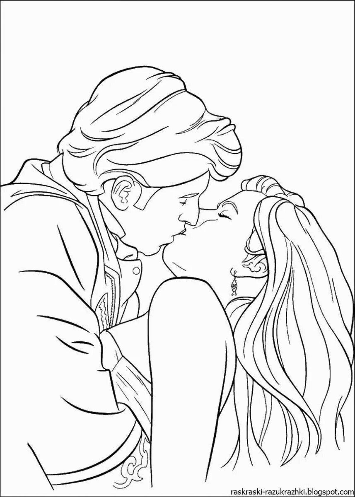 Glowing coloring page 18 plus