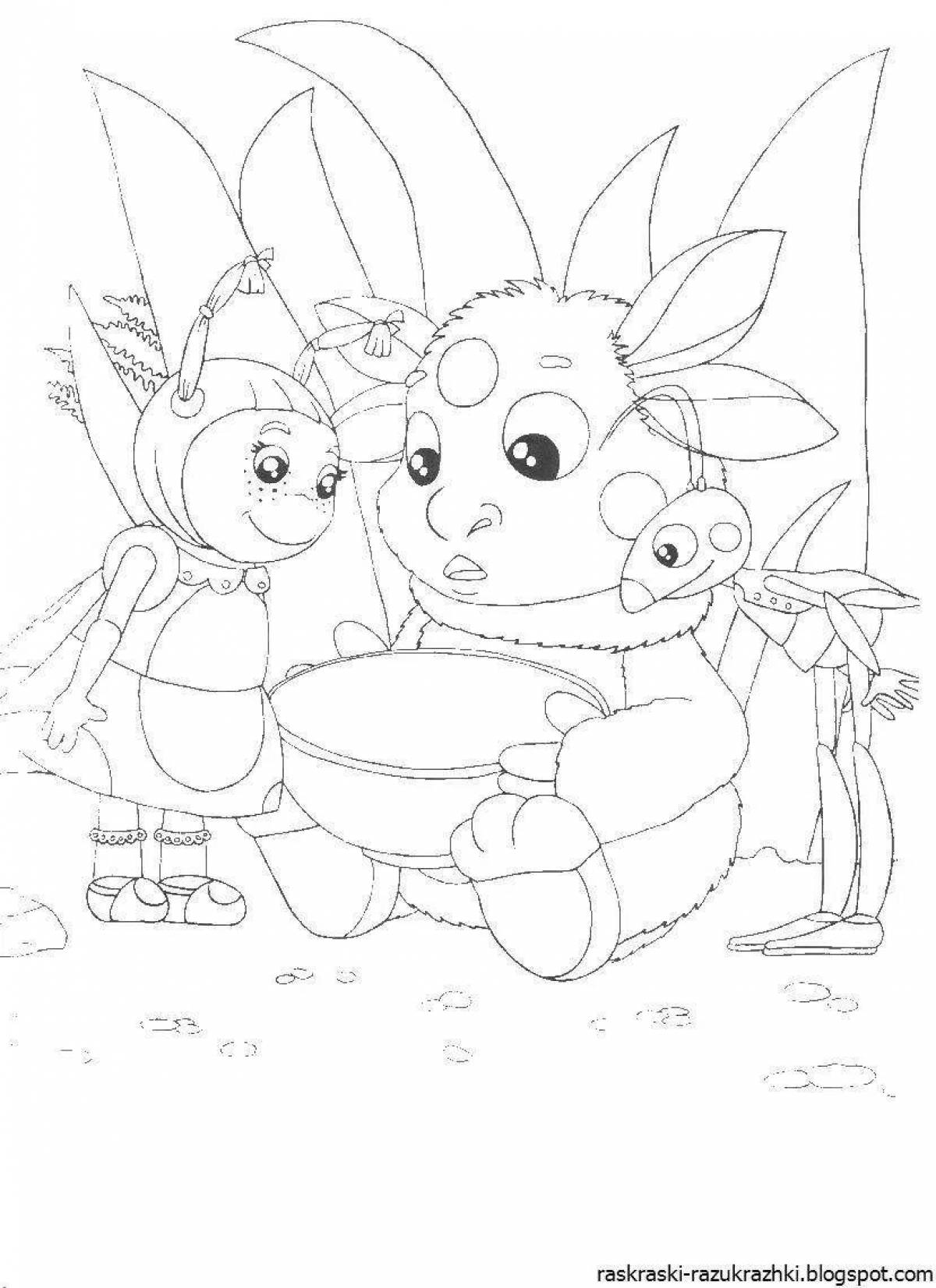 Coloring playful luntik