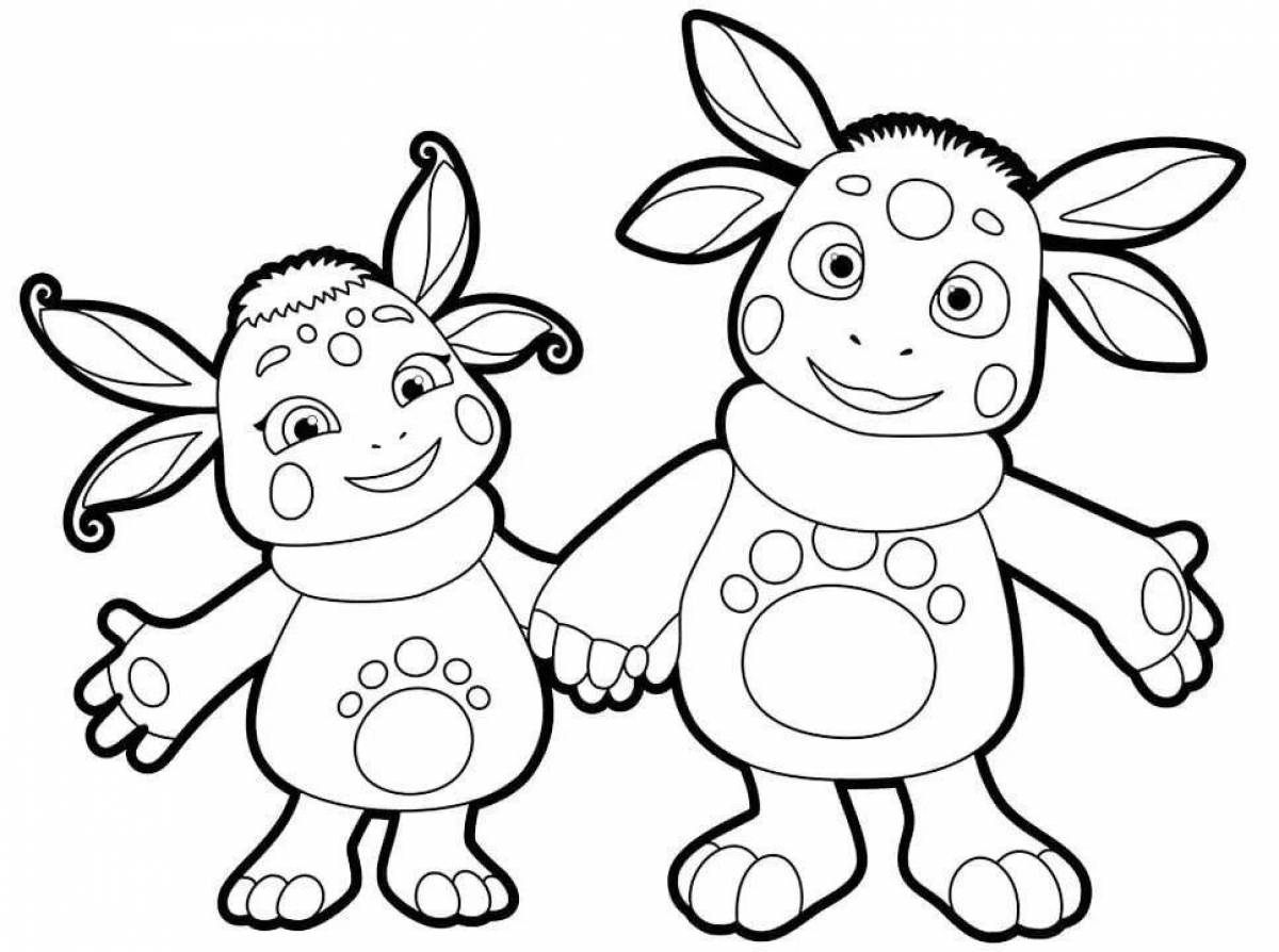 Color-blast Luntik coloring