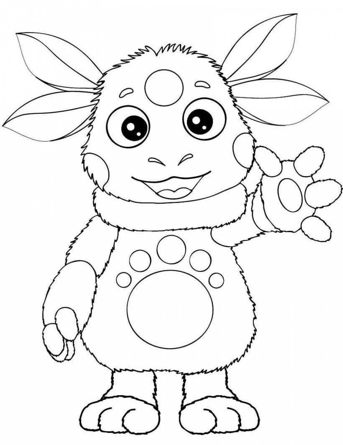 Color-spectacular Luntik coloring book