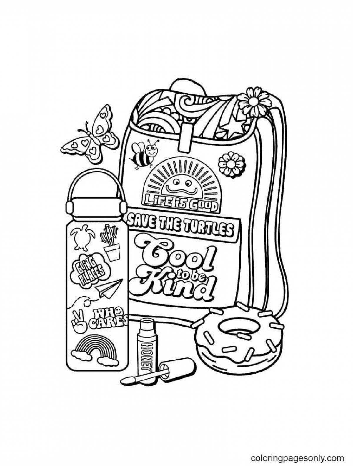 Colorful coloring indie kid aesthetic