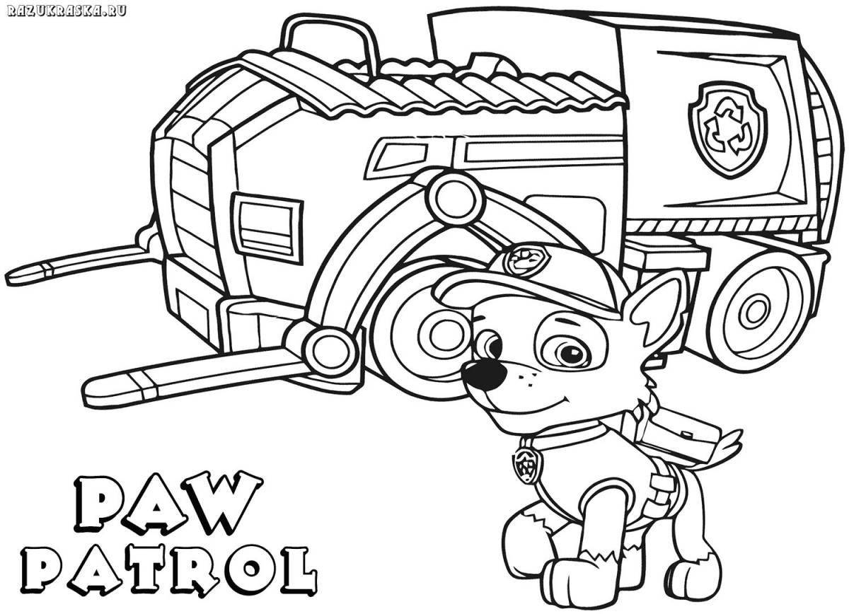 Incredible coloring paw patrol base