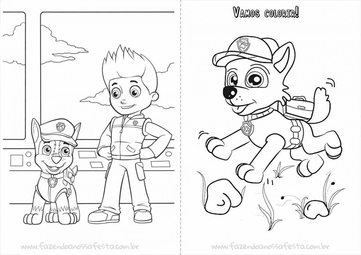 Great paw patrol base coloring page