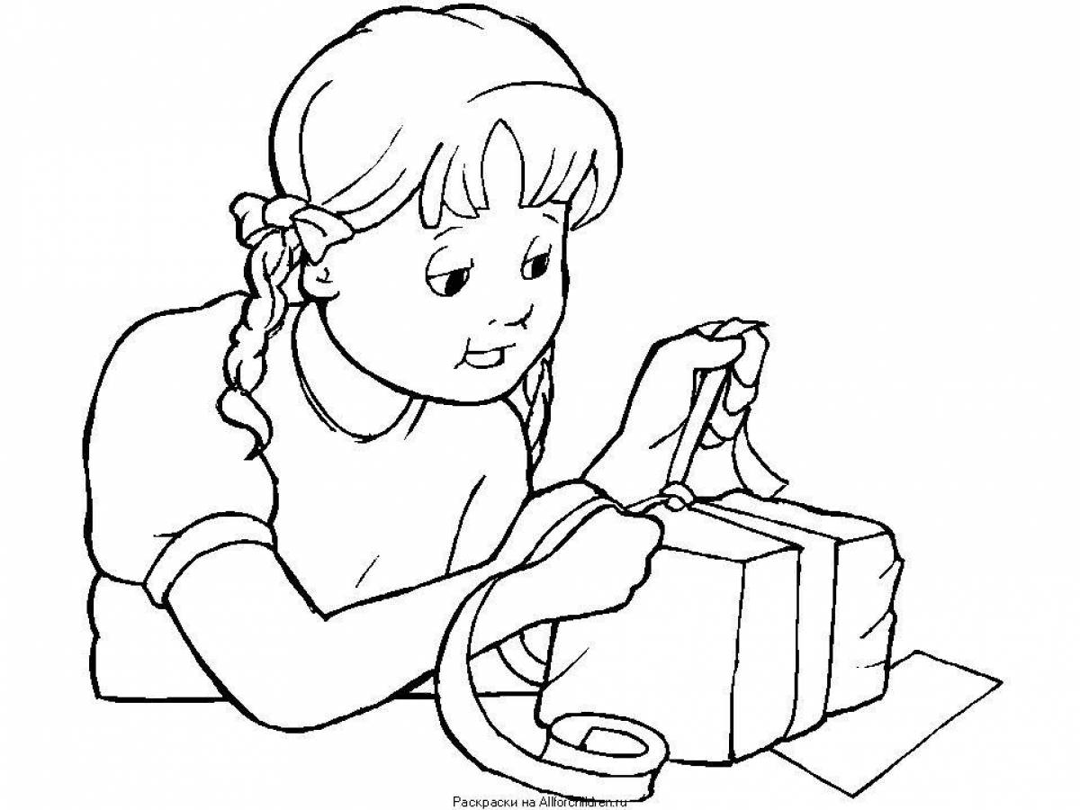 Joyful gift for mom coloring book