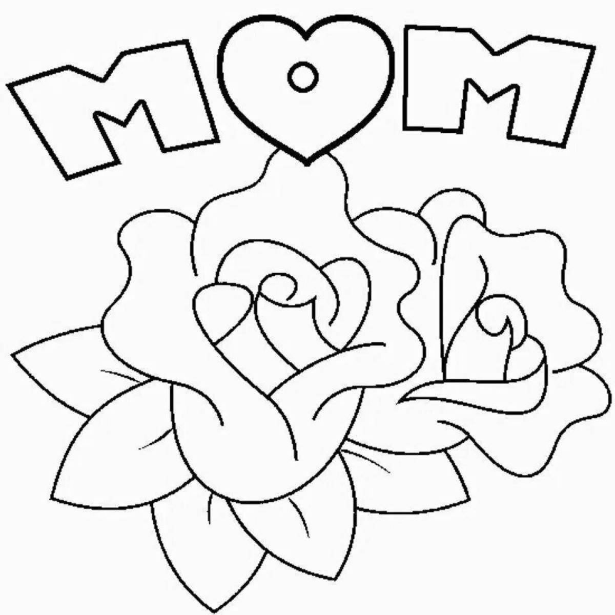 Great gift for mom coloring