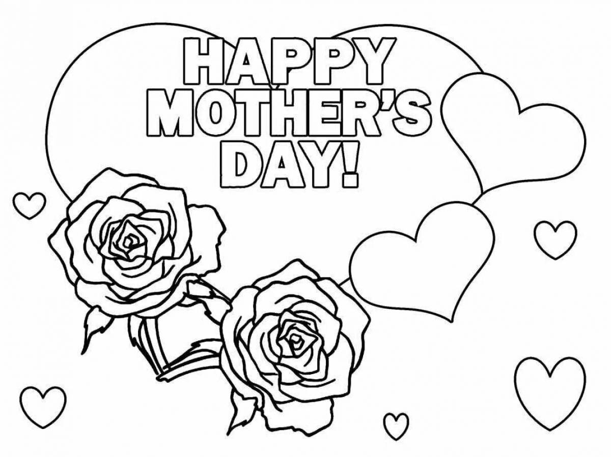 Brilliant gift for mom coloring book