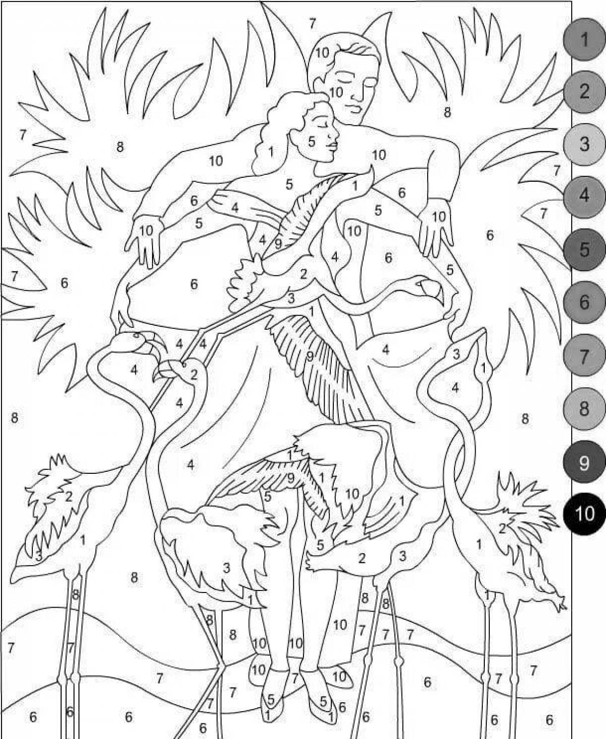 A nice coloring game for adults