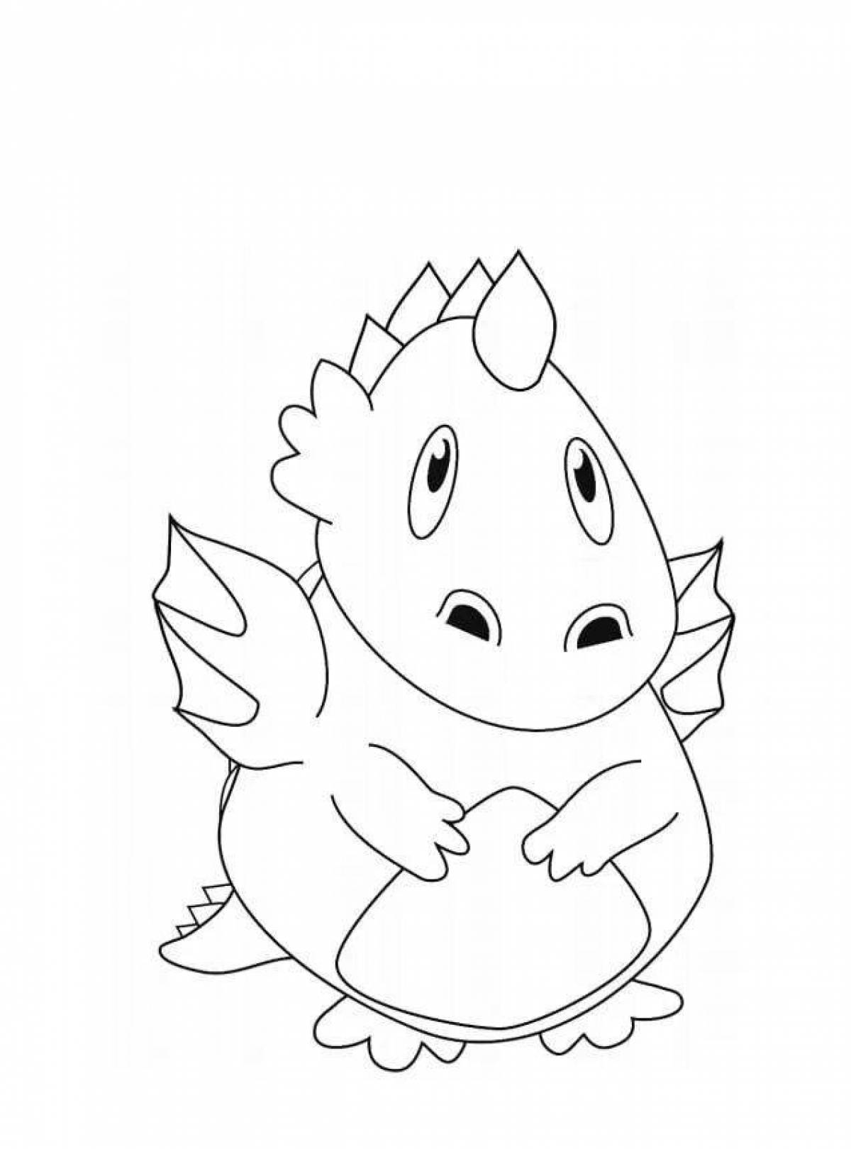 Coloring dragons for kids